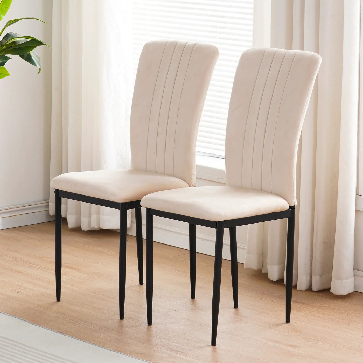 Velvet Dining Chairs For Dining Room (Set of 4) by Unique Piece Furniture