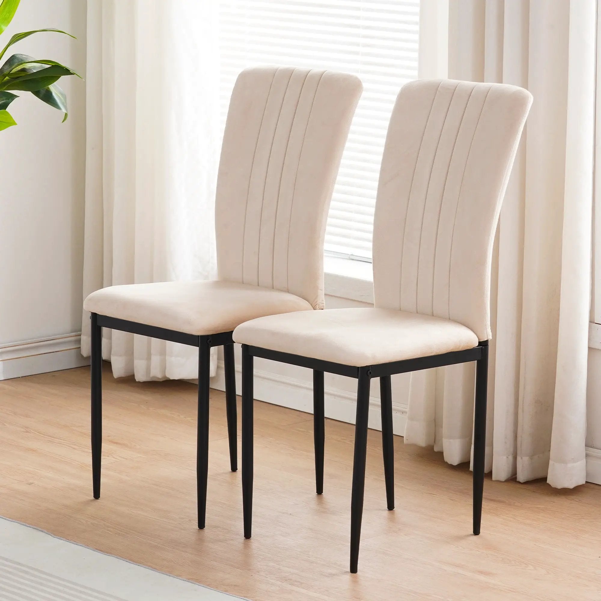 Velvet Dining Chairs For Dining Room (Set of 4) by Unique Piece Furniture