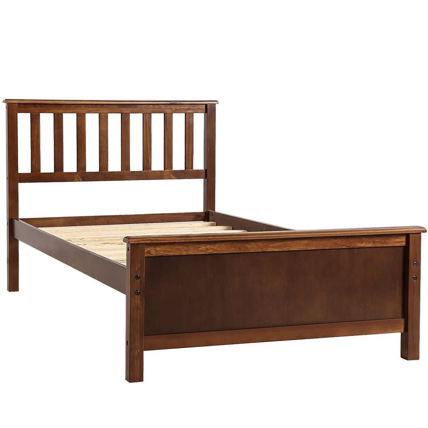 Platform Bed With Headboard, Footboard And Wood Slat Support by Unique Piece Furniture