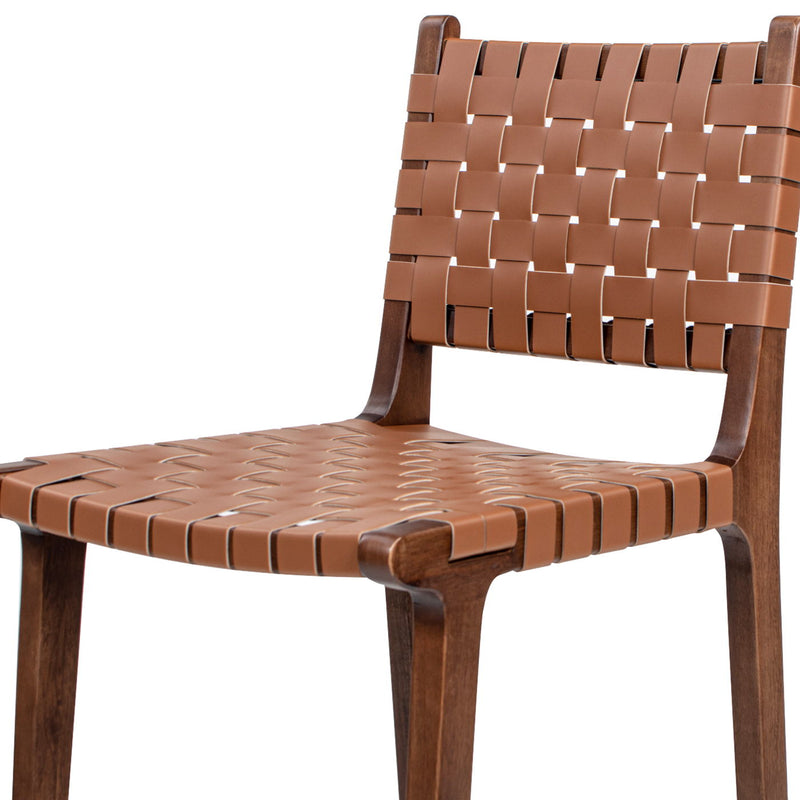 Andre - Counter Stool With Back - Pecan Brown by HouseOfZazla
