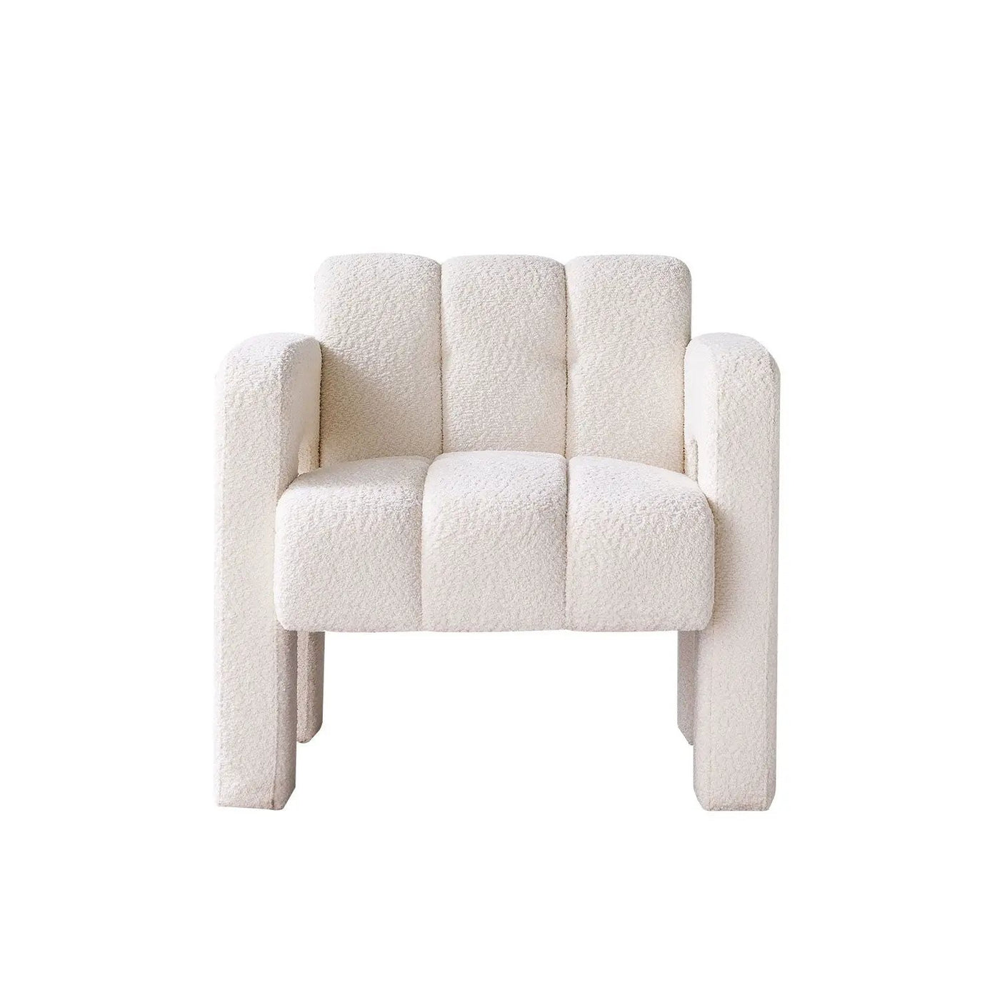 31.10" Boucle Upholstered Accent Chair by HouseOfZazla