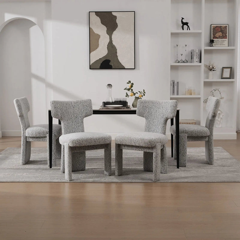 Armless Curved Back Accent Chairs by HouseOfZazla
