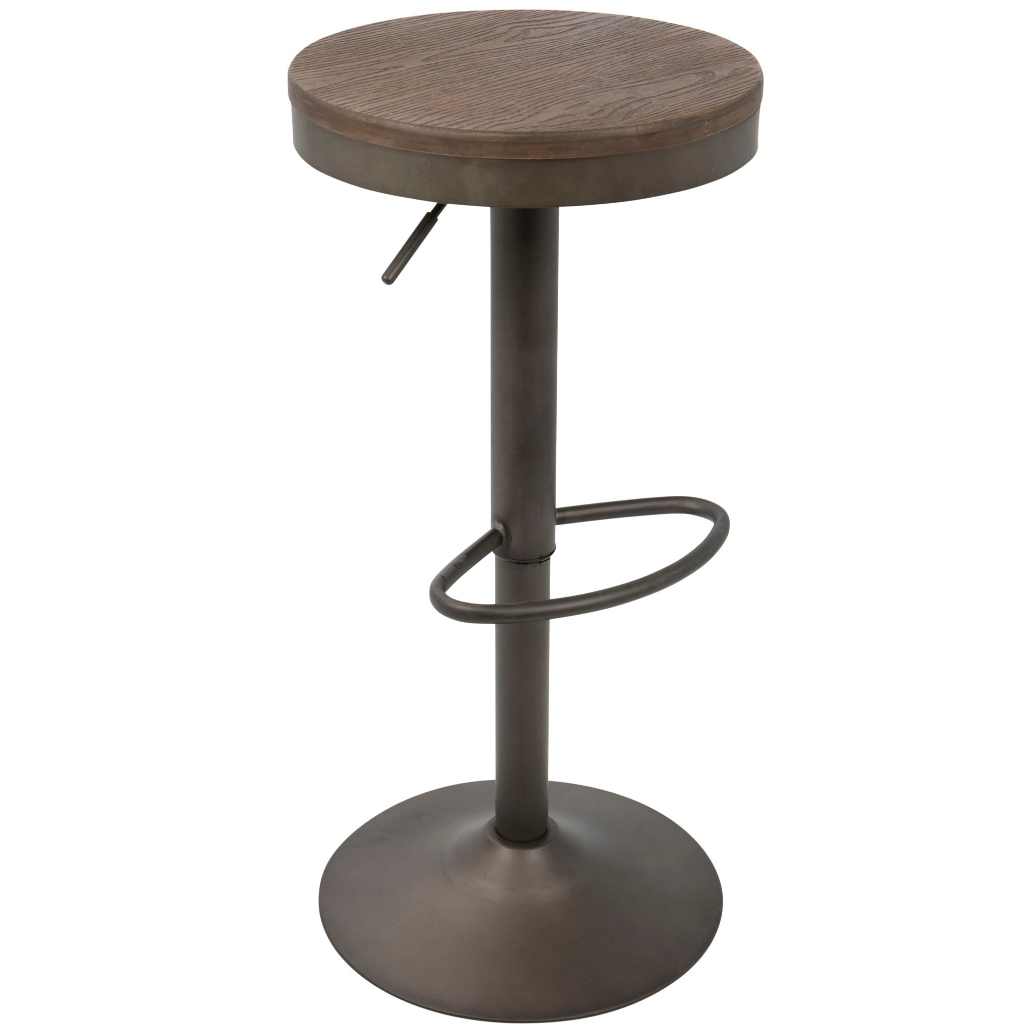 Dakota - Industrial Design Adjustable Barstool (Set of 2) by Unique Piece Furniture