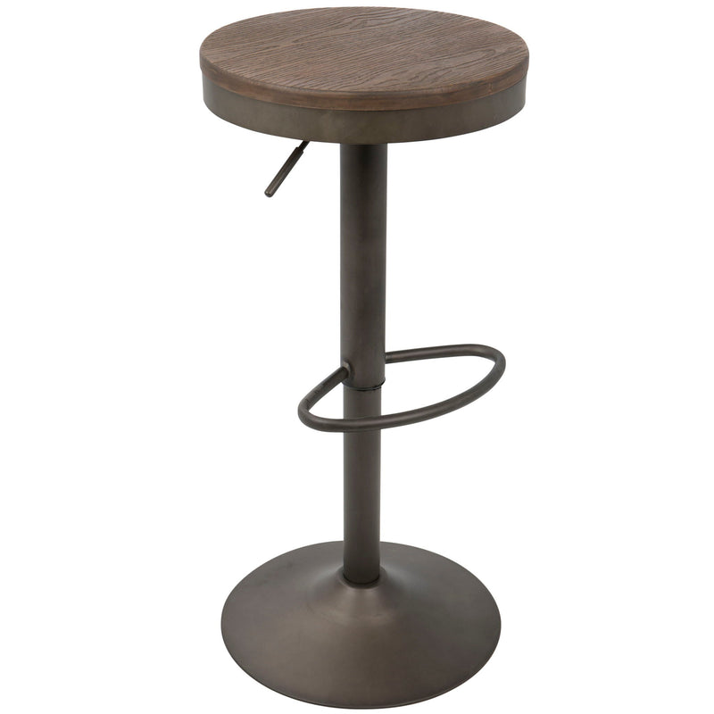 Dakota - Industrial Design Adjustable Barstool (Set of 2) by Unique Piece Furniture