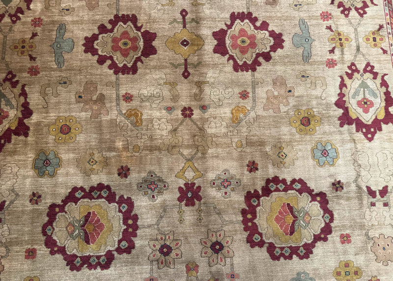 Karastan Rug 10x14, Antique Legends Oushak 2200-203, Vintage, Wool Pile by Jewel Rugs