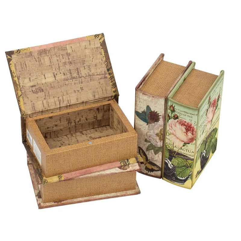 Book Boxes (Set of 4) - Multi by HouseOfZazla