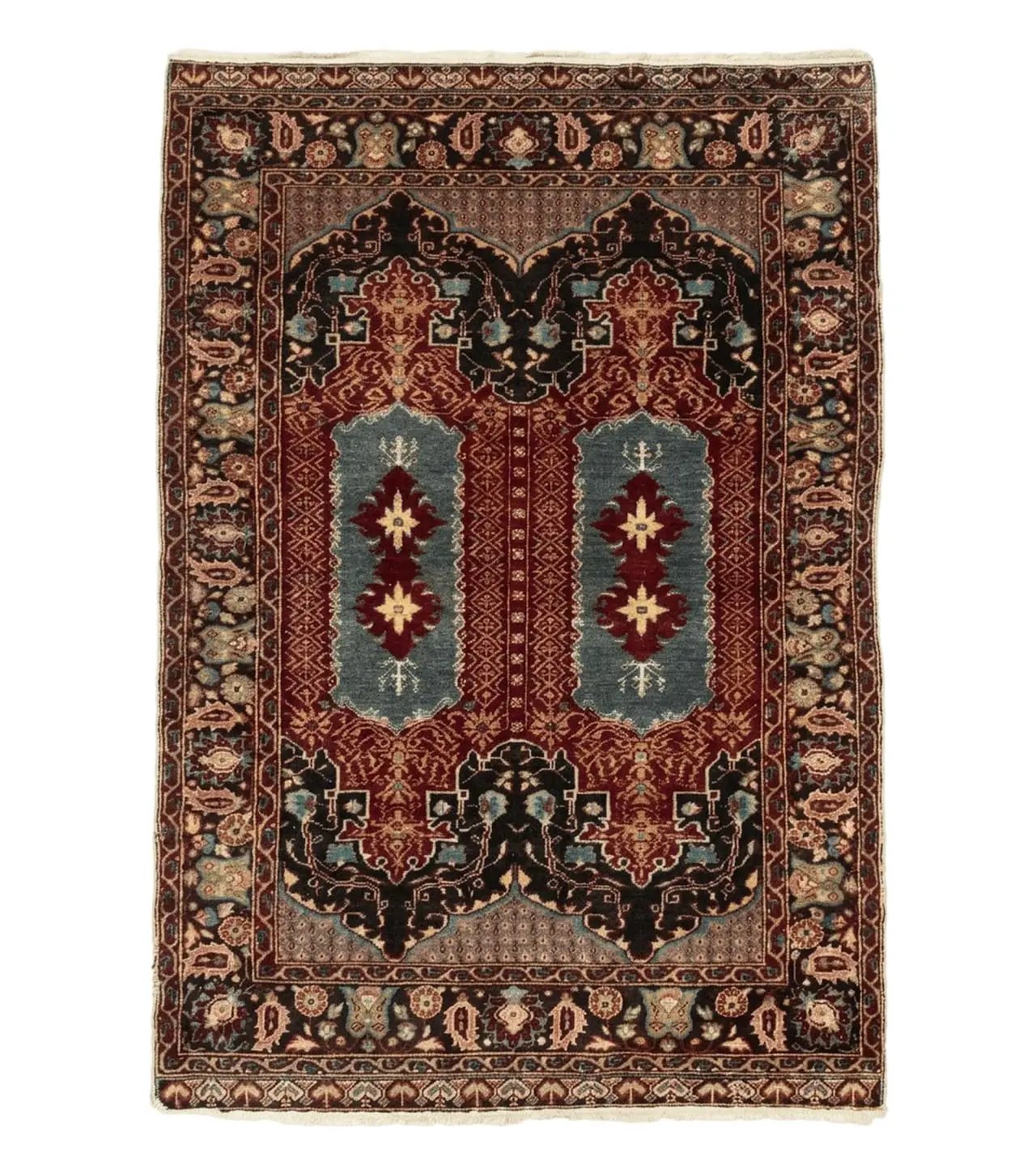Antique Turkish Rug 4x6, Unique Rare Carpet by Jewel Rugs