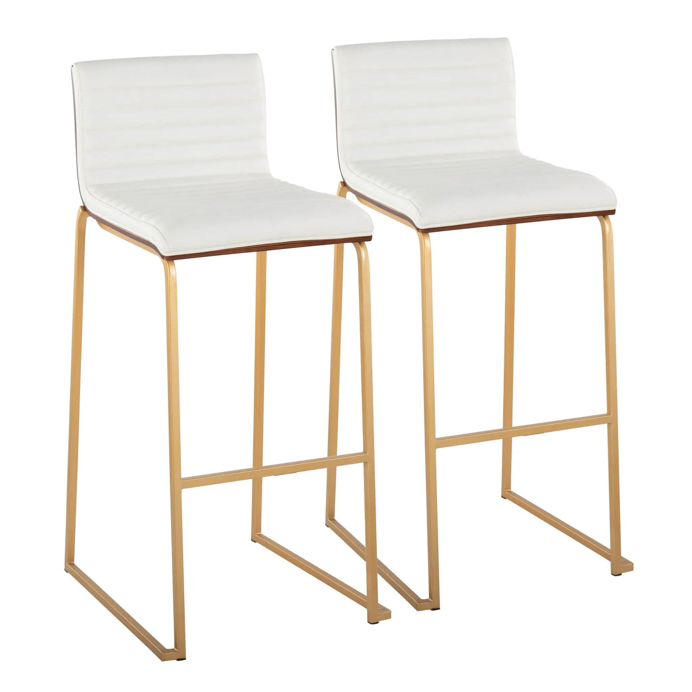 Mason Mara - Contemporary Versatile Desig Fixed Height Barstool (Set of 2) by HouseOfZazla