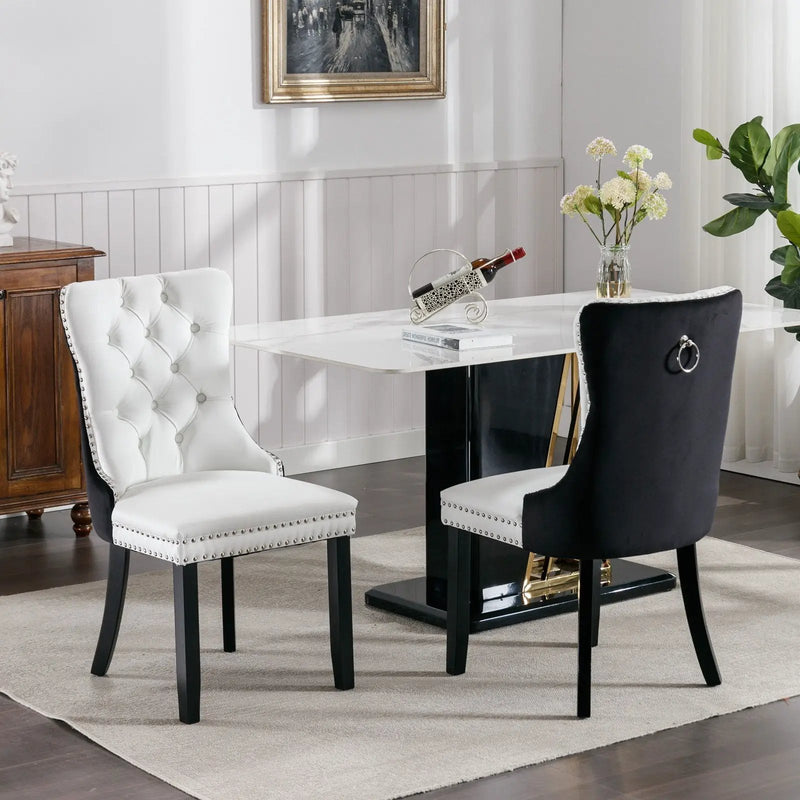 Nikki - Modern Upholstered Dining Chair (Set of 2) by HouseOfZazla