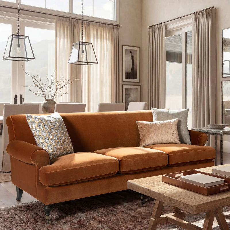 Alana Lawson - Modern Three Cushion Tightback Sofa by HouseOfZazla