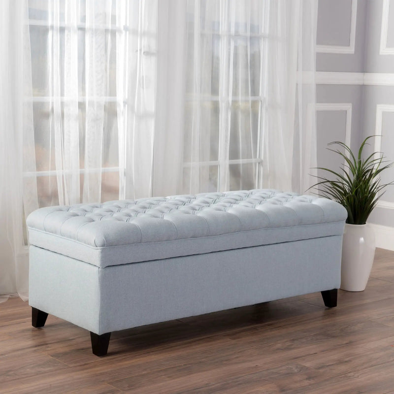 Juliana Storage Ottoman With Birch Legs by HouseOfZazla