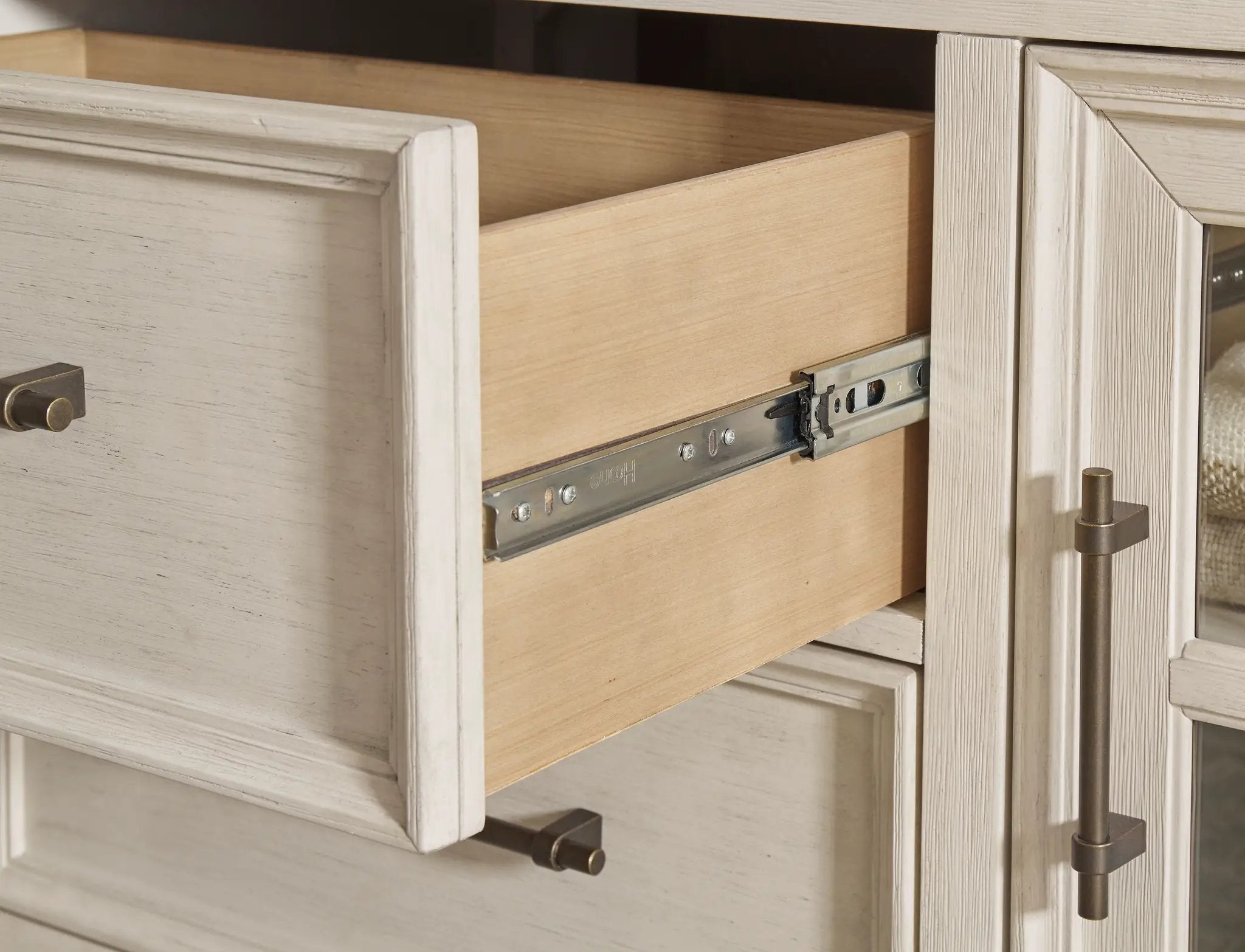 Shaybrock - Dresser And Mirror - Antique White / Brown by Unique Piece Furniture