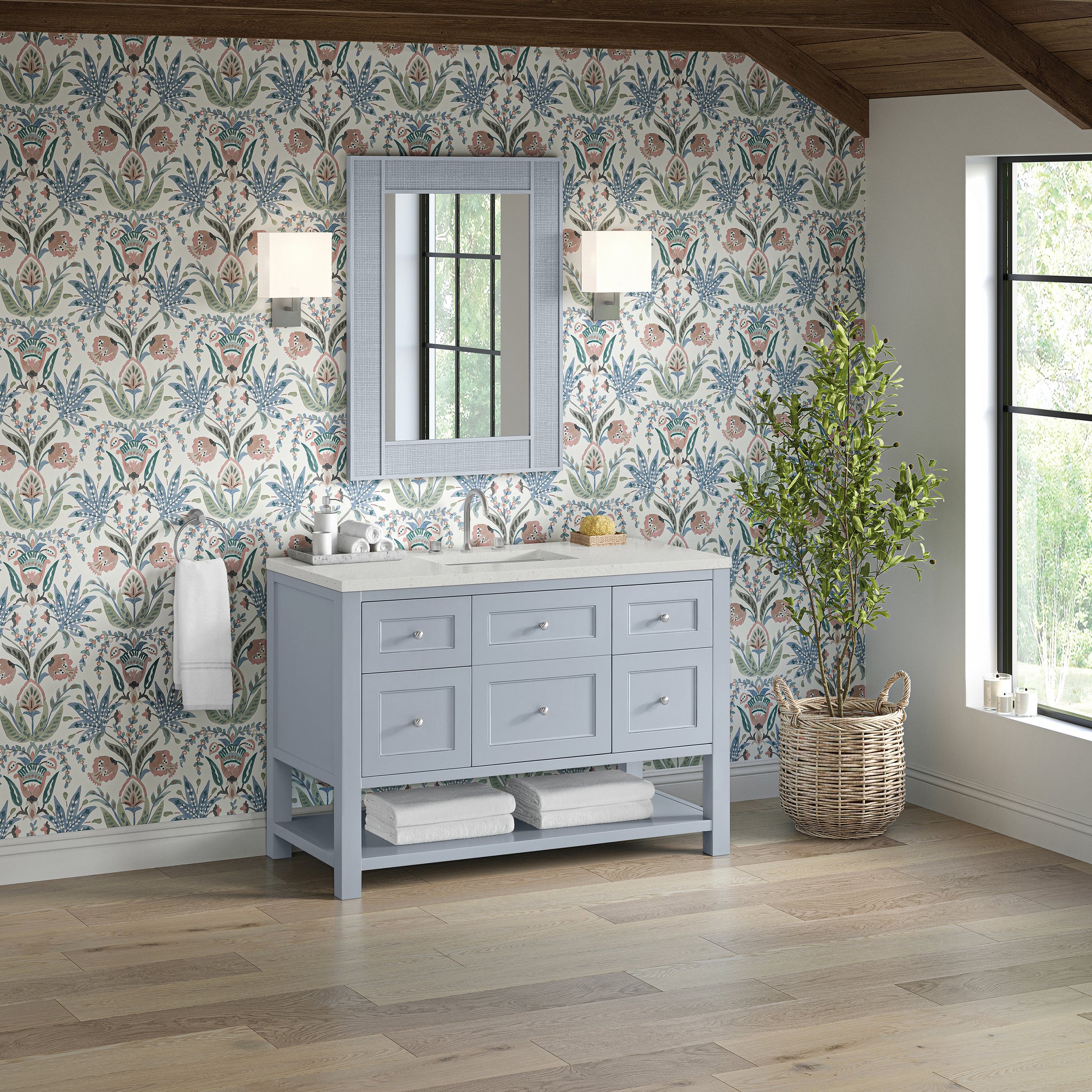 James Martin Breckenridge 48" Single Bathroom Vanity, Serenity Blue, view 26