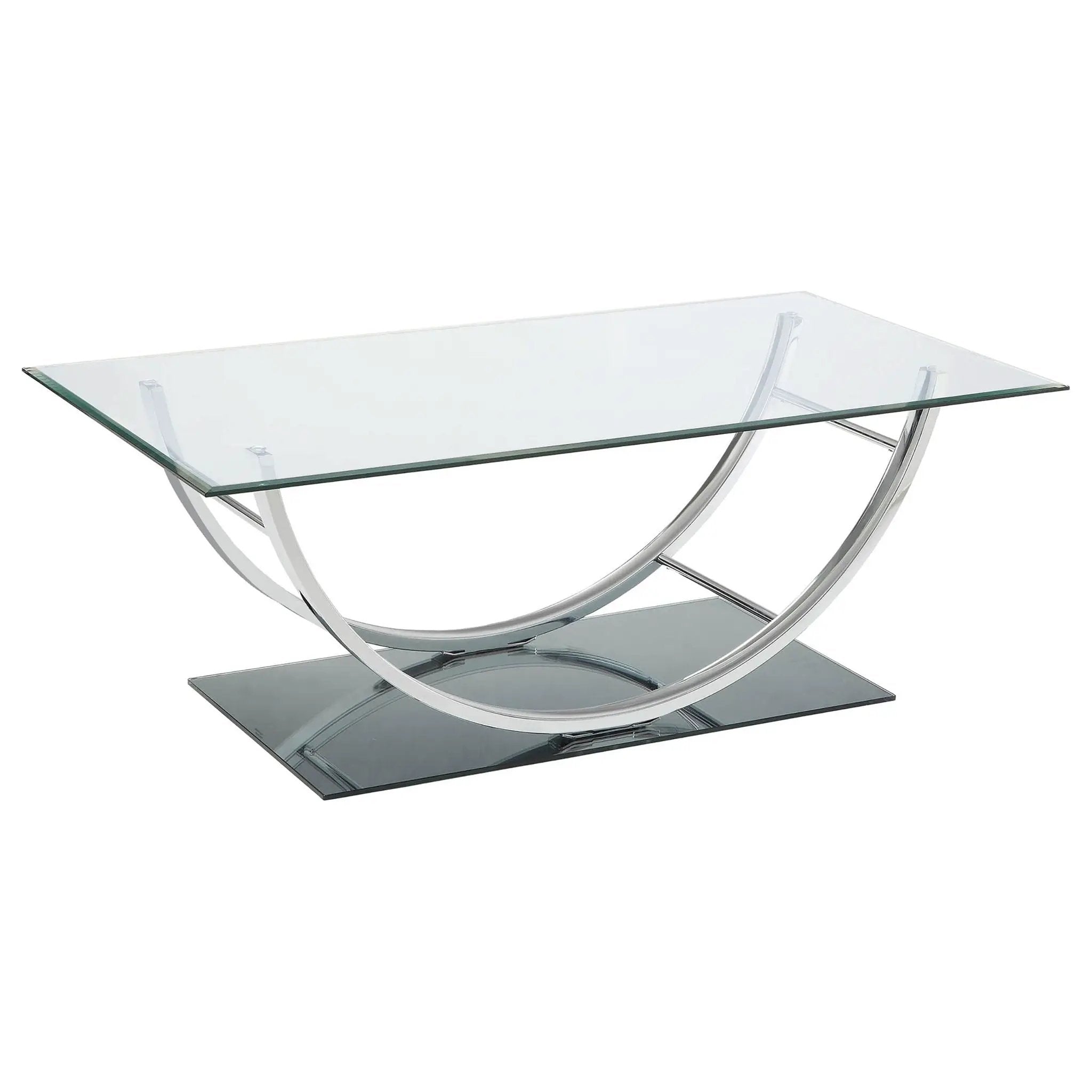 Danville 3-piece Glass Top Coffee and End Table Set Chrome by Unique Piece Furniture