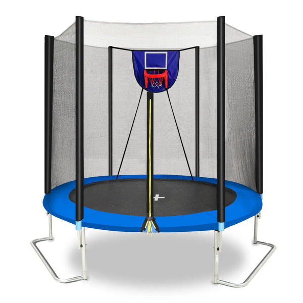 8FT Trampoline with Basketball Board and Inflator