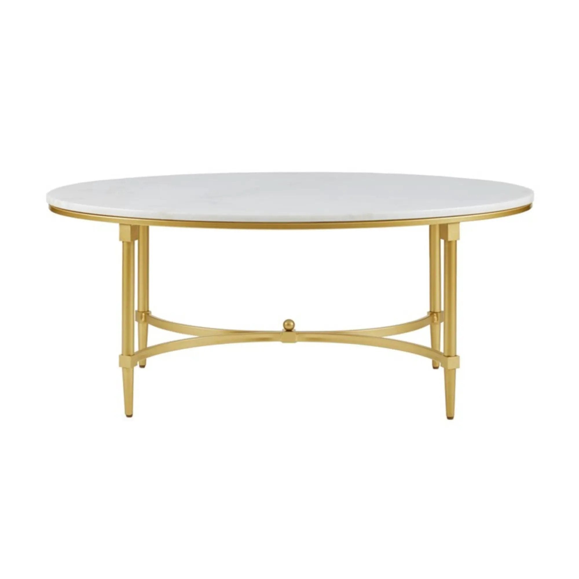 Bordeaux - Coffee Table - White / Gold by Unique Piece Furniture