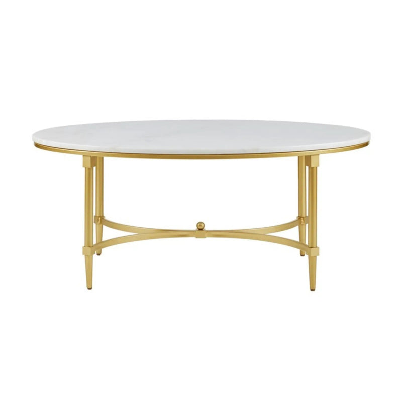 Bordeaux - Coffee Table - White / Gold by HouseOfZazla