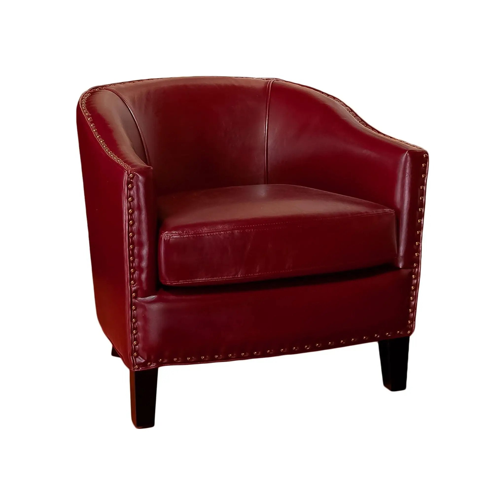 Enigmatica Upholstered Club Chair with Nailhead Trim by HouseOfZazla