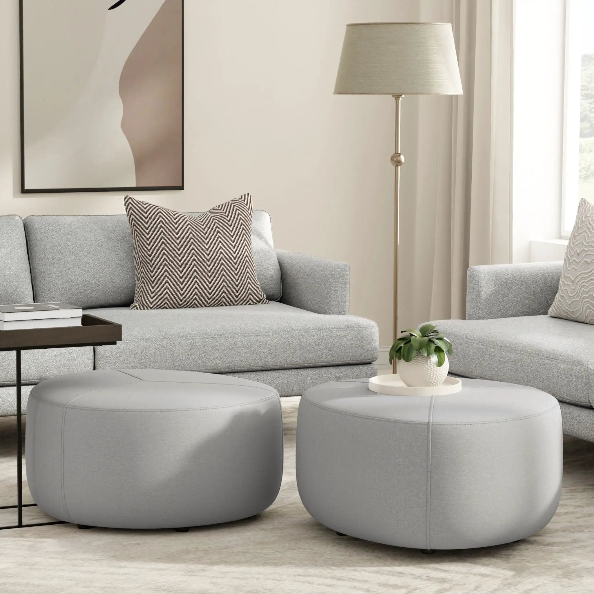 Moore - Upholstered Large Ottoman by Unique Piece Furniture