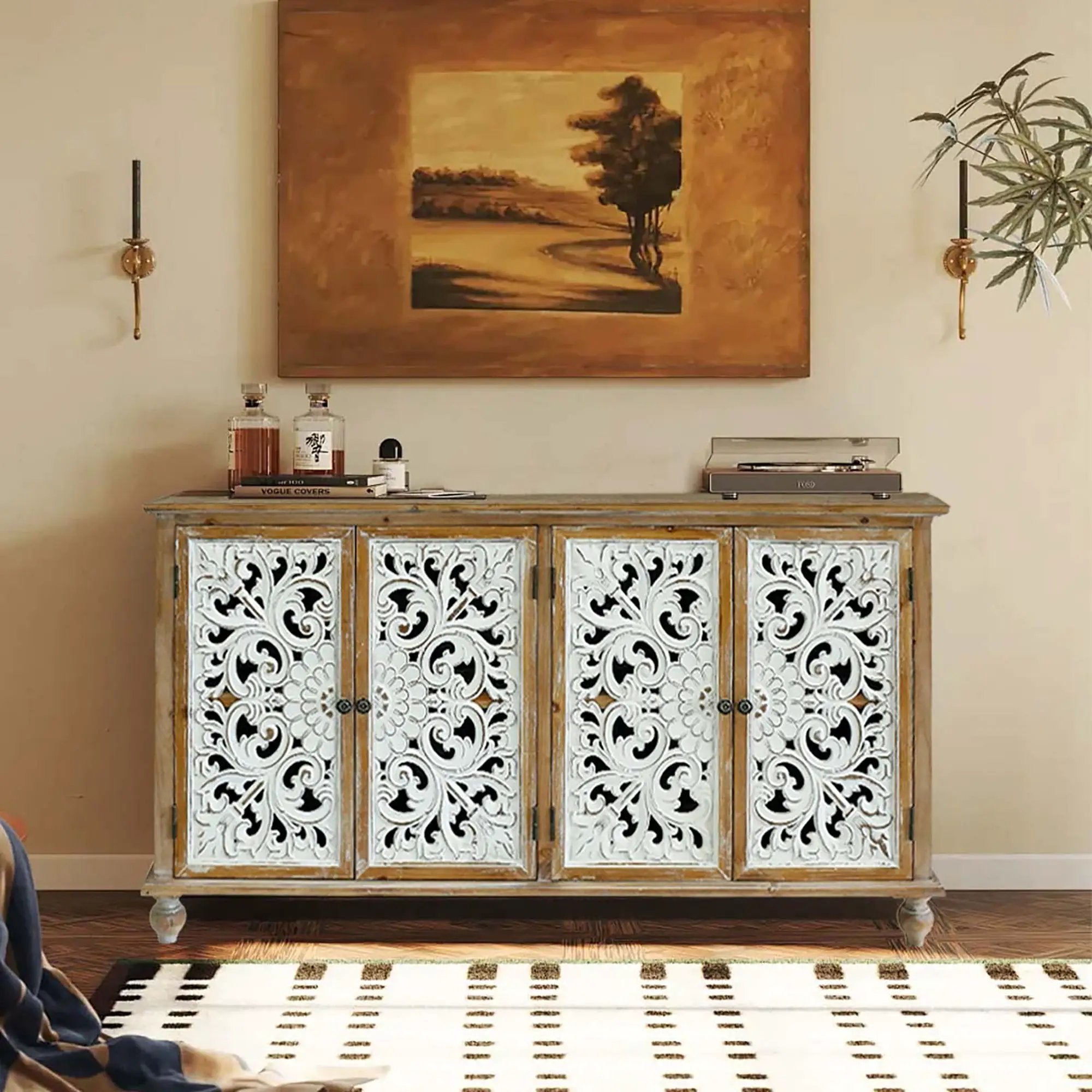 Accent Cabinet with 4 Doors by HouseOfZazla
