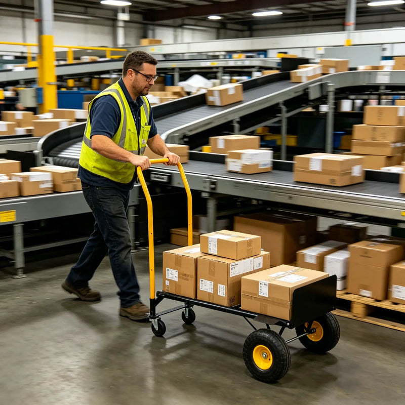 HT1006BK-YL Hand Truck Dual Purpose Cart by HouseOfZazla