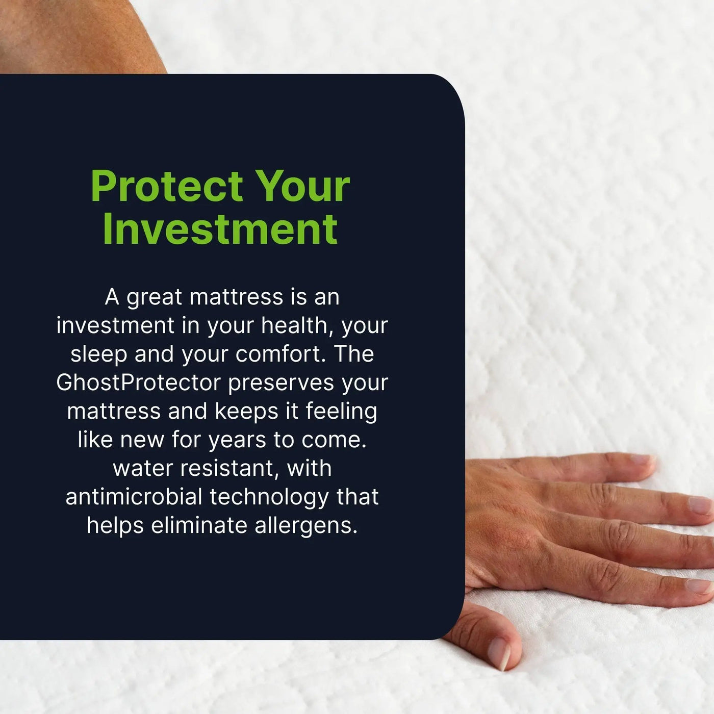 Ghostprotector - Waterproof Mattress Protector With Soft Knit Top And Stay Put Elastic Edges by HouseOfZazla