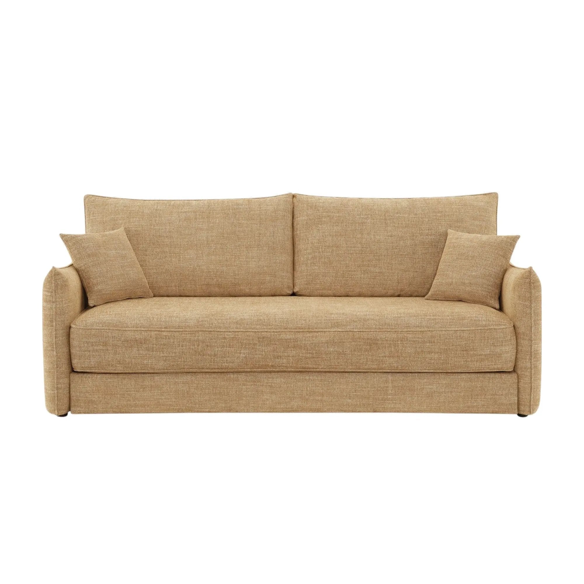 Cadie - Sofa With 2 Pillows - Mocha by HouseOfZazla