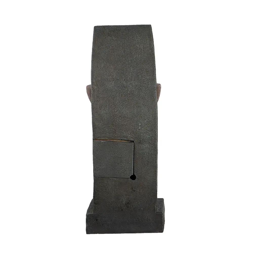 Sculptural Water Fountain With Bowl Basin, With Light And Pump, For Indoor And Outdoor - Brown / Black by Unique Piece Furniture