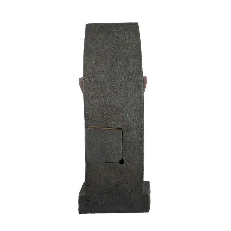 Sculptural Water Fountain With Bowl Basin, With Light And Pump, For Indoor And Outdoor - Brown / Black by Unique Piece Furniture