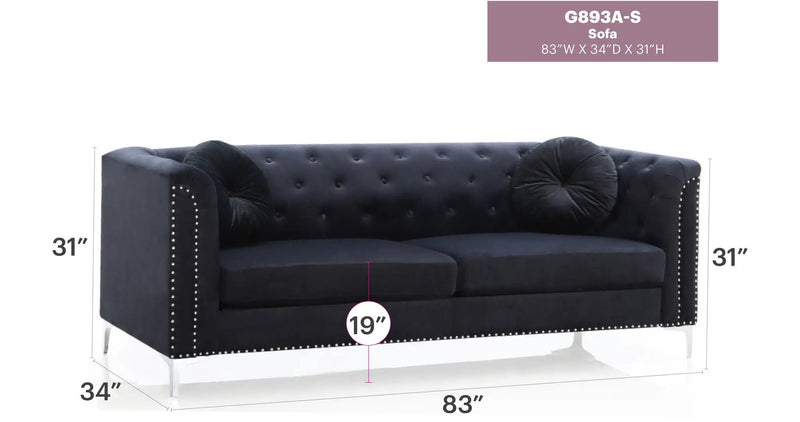 Pompano - Elegant Contemporary Sofa by HouseOfZazla
