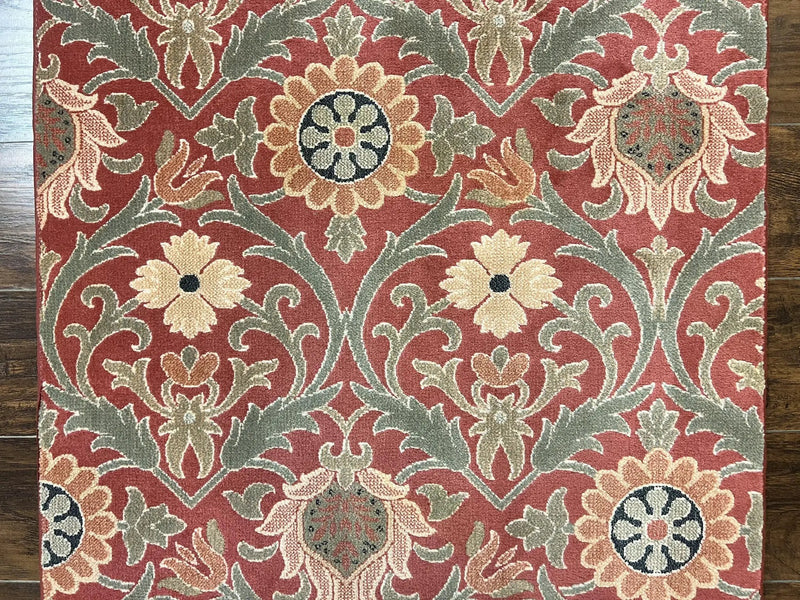 Runner Rug 3 x 14.7, Long Hallway Rug, Wool, Power Loomed, Contemporary, Floral by Jewel Rugs