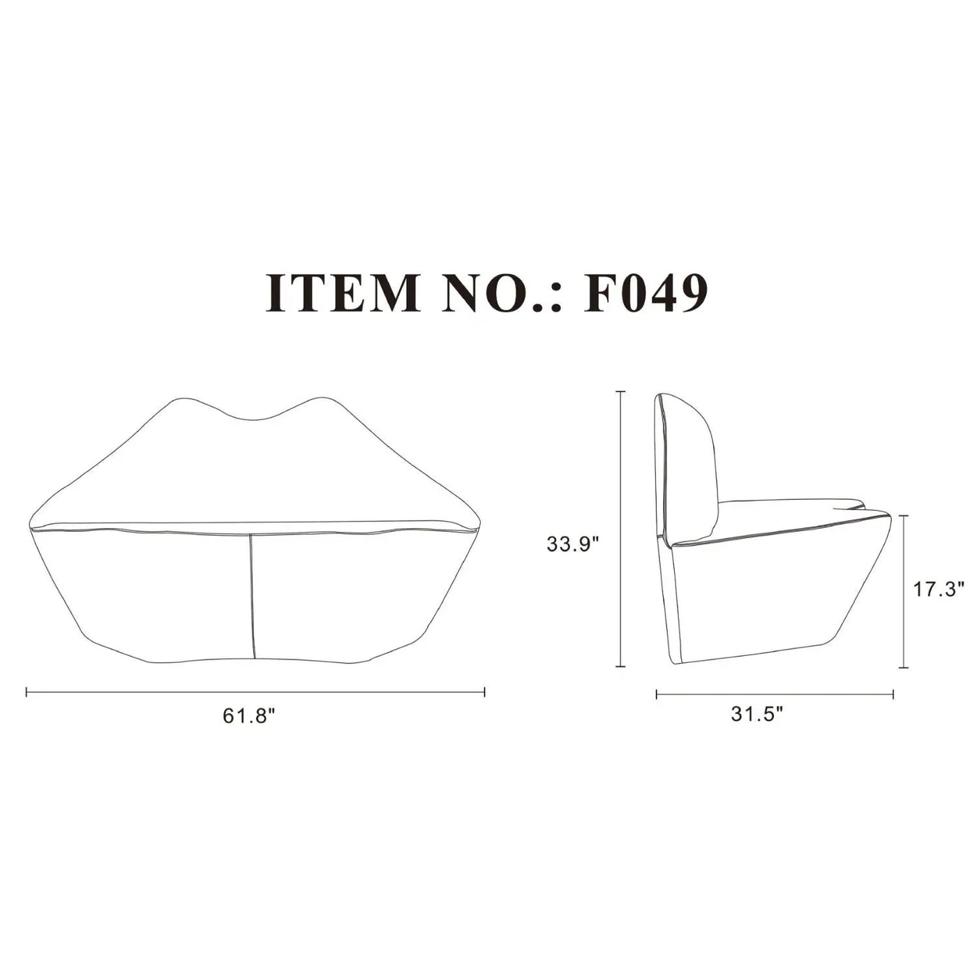 Kiss Loveseat by HouseOfZazla