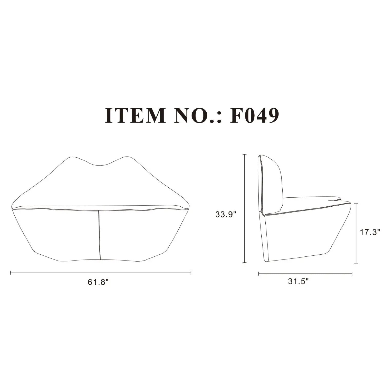 Kiss Loveseat by HouseOfZazla