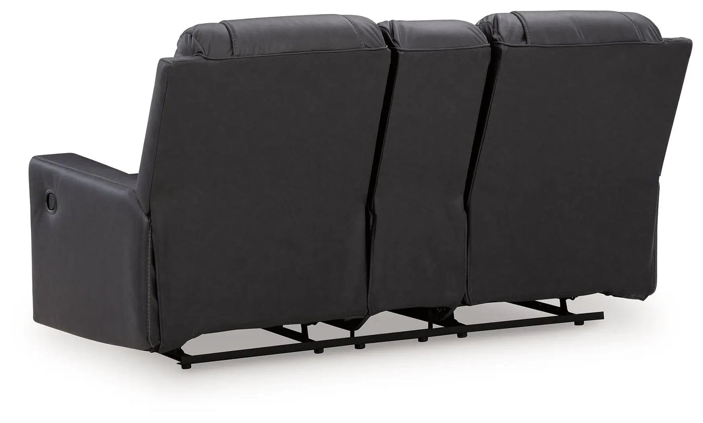 Mackmenville - Double Reclining Loveseat With Console by Unique Piece Furniture