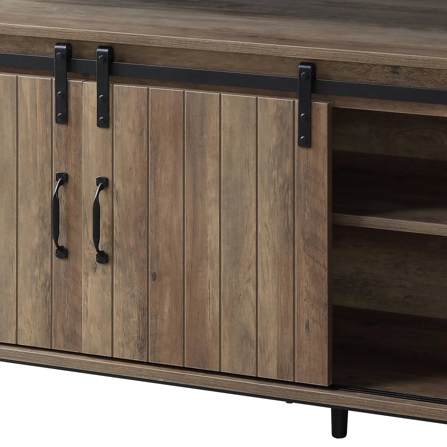 Rashawn - Rustic TV Stand - Oak by HouseOfZazla