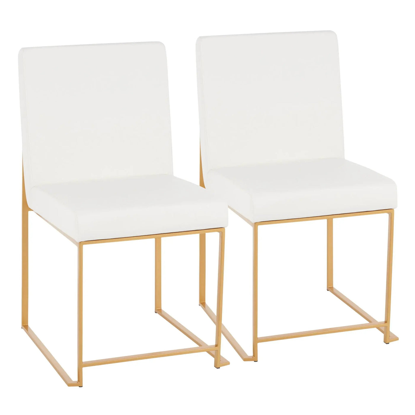 Fuji - Contemporary Stylish Frame, High Back Dining Chair (Set of 2) by HouseOfZazla