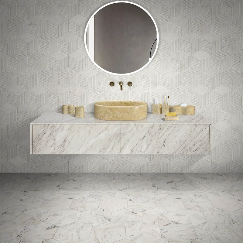 Bathroom Vessel Sink, Semi Polished Surface by HouseOfZazla