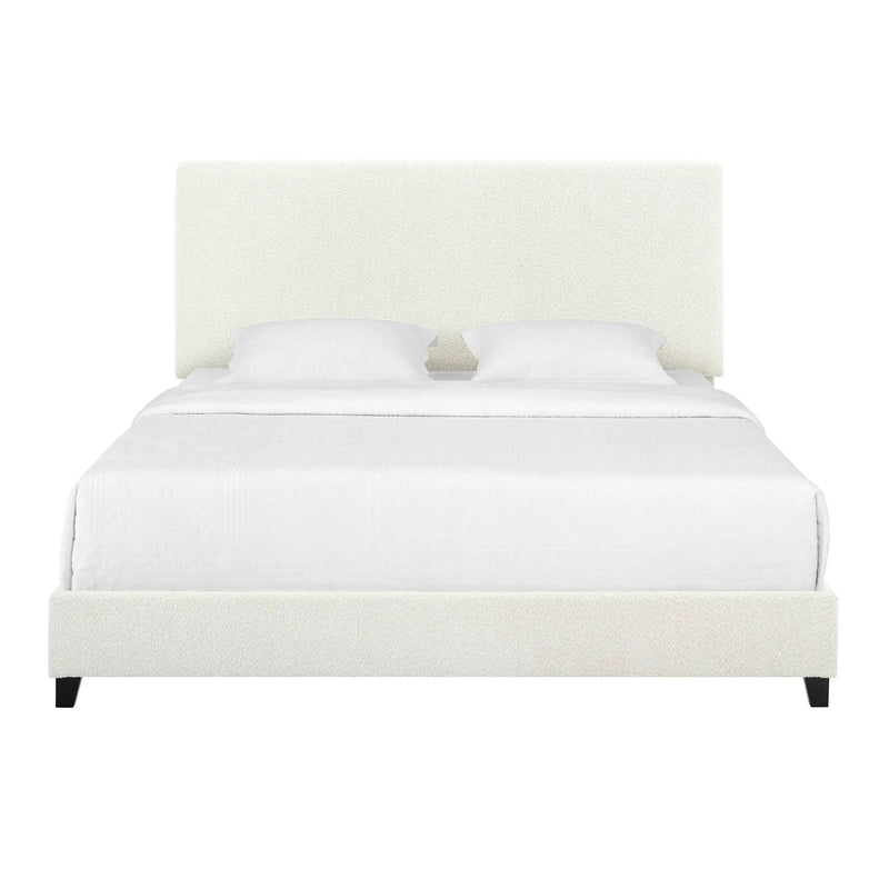 Platform Bed & Upholstered Headboard by Unique Piece Furniture