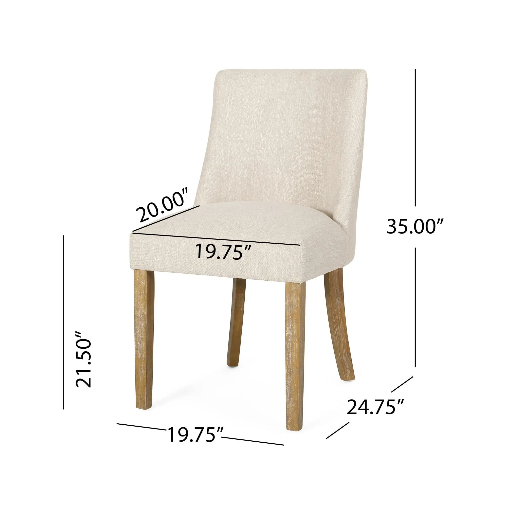 Classic Fabric Dining Chair by HouseOfZazla