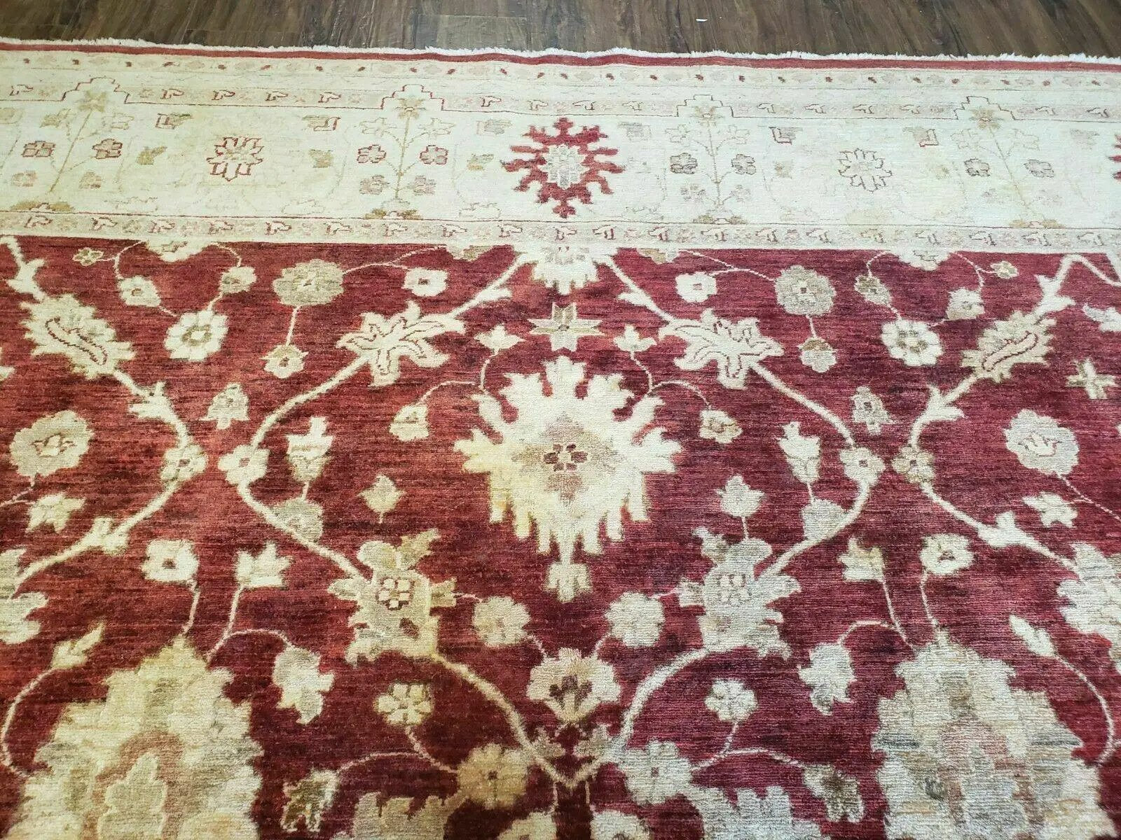 8' X 10' Handmade Peshawar Floral Oriental Wool Rug Hand Knotted Carpet Nice by Jewel Rugs