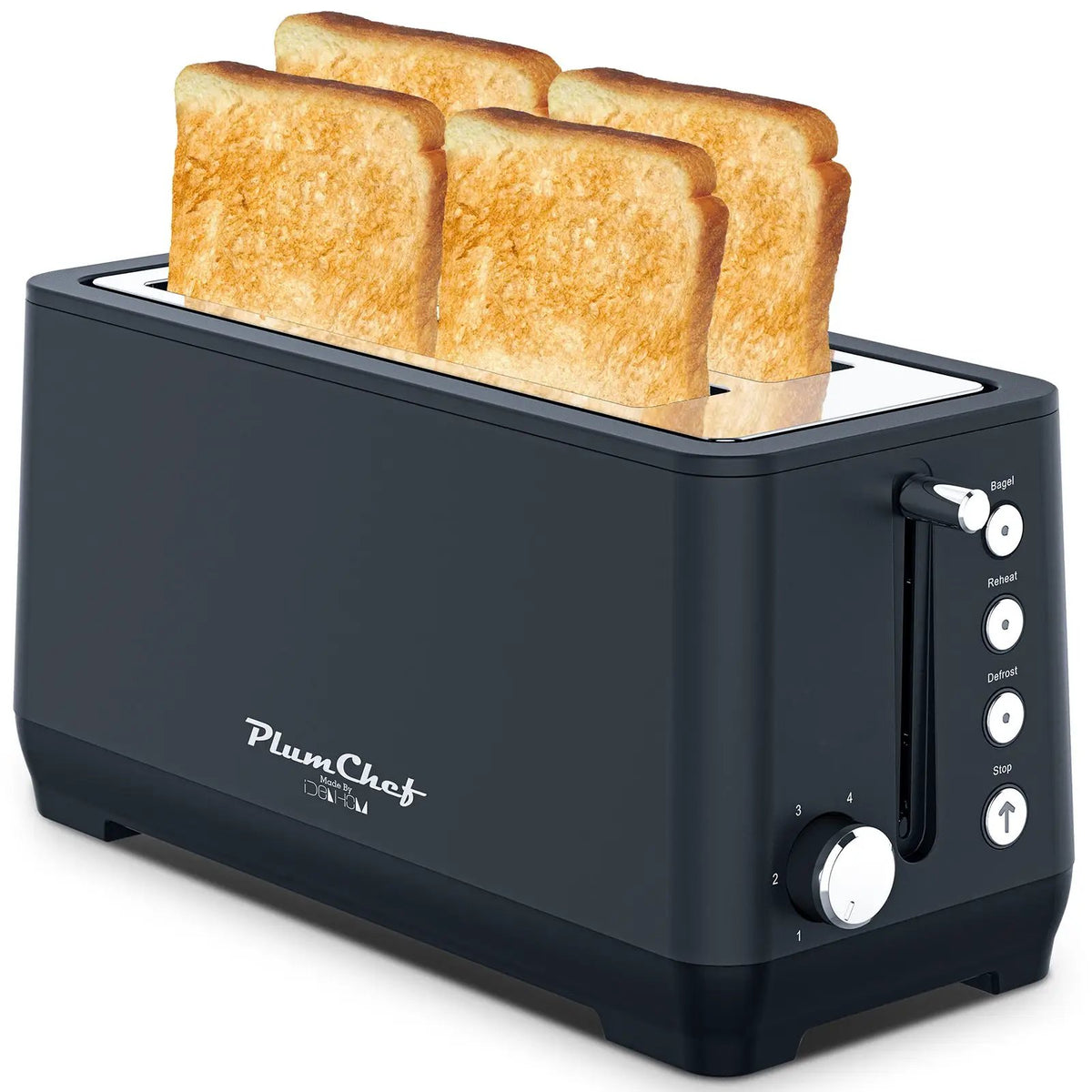 4-Slice Extra Wide Long Slot Toaster by HouseOfZazla