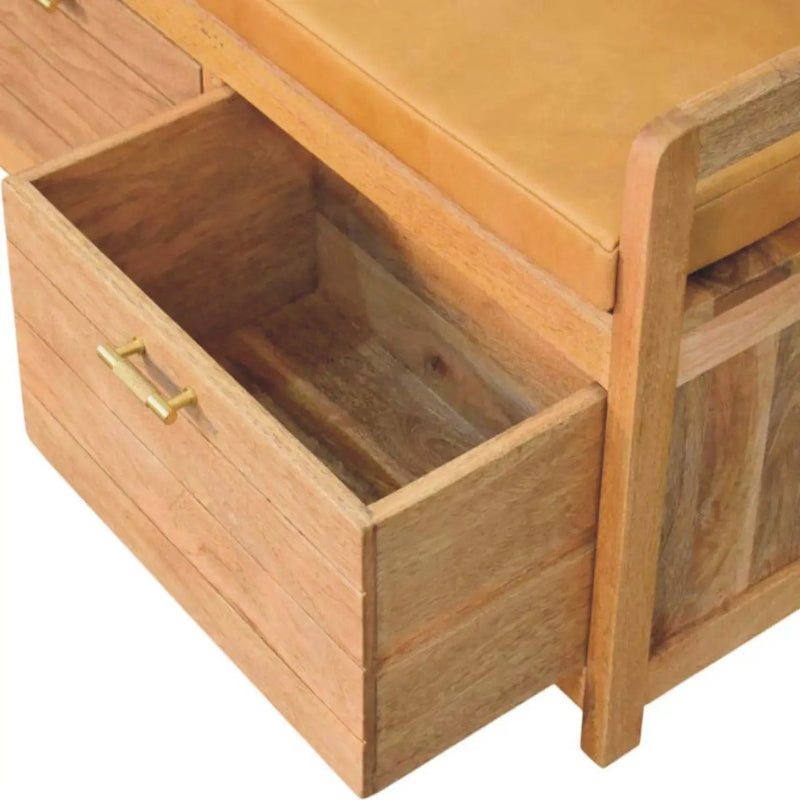 Oxford - 2 Drawer Storage Bench - Beige by HouseOfZazla