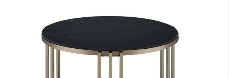 Abisha - Sintered Stone Top Round Table by Unique Piece Furniture