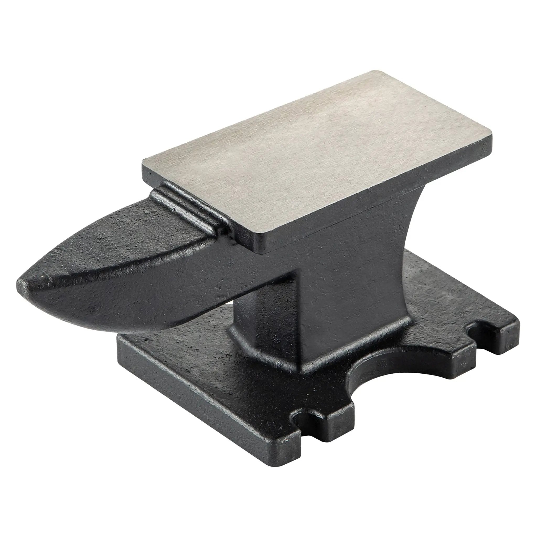 22 Lbs Single Horn Anvilб Counterop And Stable Base, Round Horn - Black by HouseOfZazla