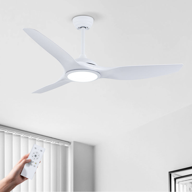 52 Inch ABS Blades Ceiling Fan with LED Light Kit by HouseOfZazla