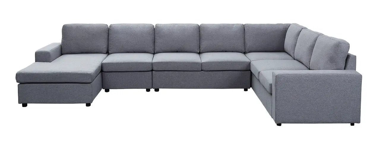Hayden - 7 Seat Reversible Modular Sectional Sofa Chaise by Unique Piece Furniture