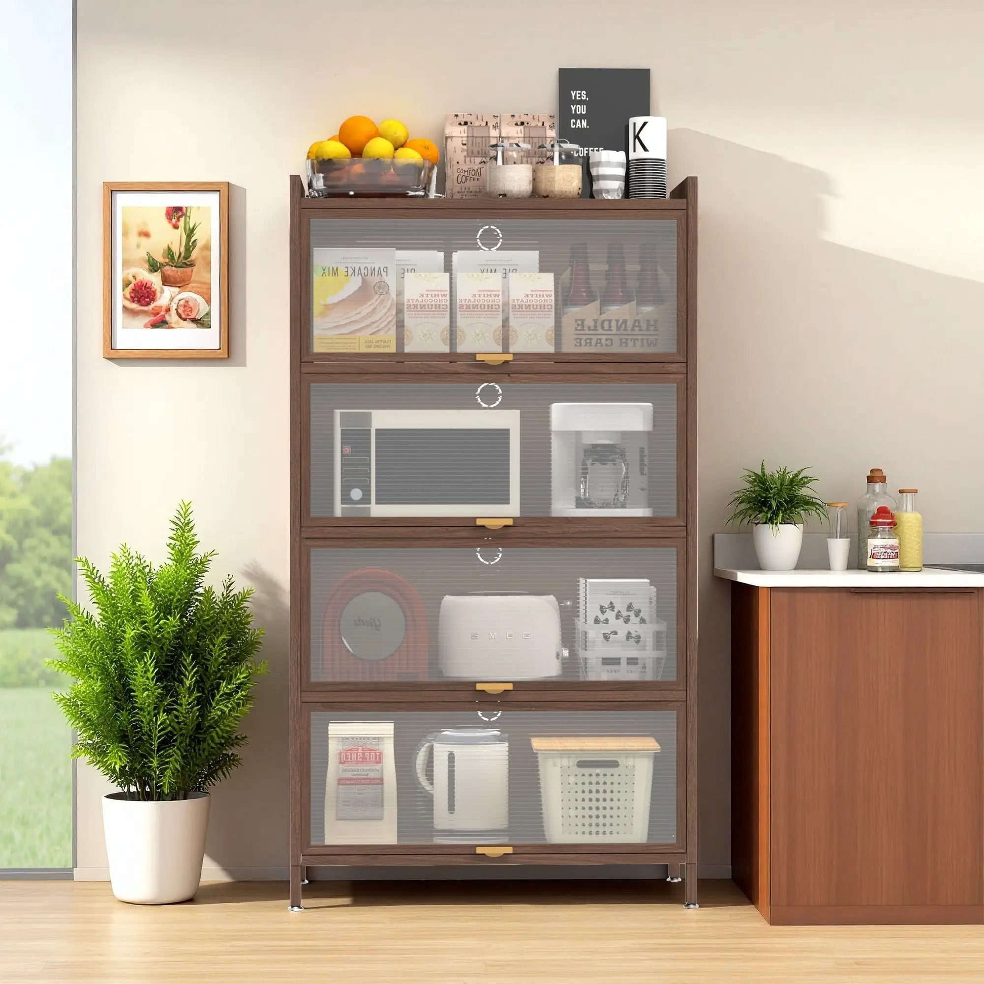 Flip Doors Cabinet, With Ample Storage Space by Unique Piece Furniture