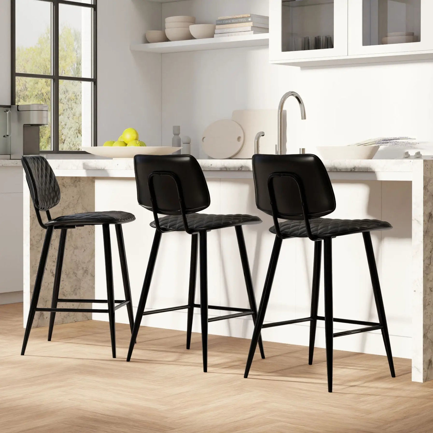 Raya - Upholstered Counter Height Stool (Set of 2) by Unique Piece Furniture
