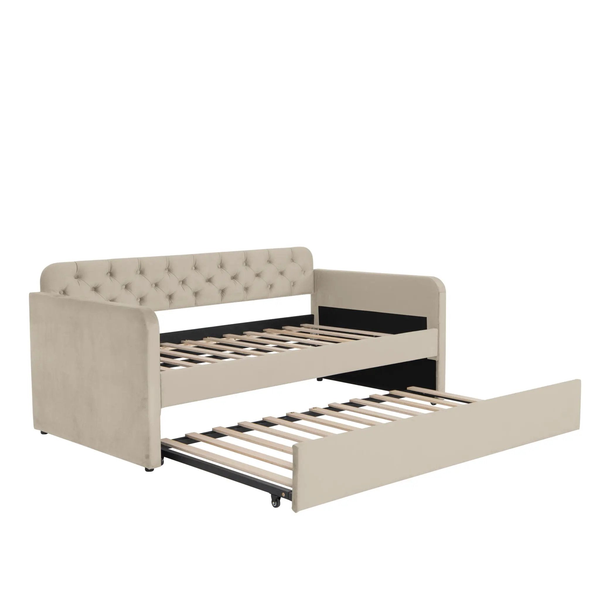 Upholstered Daybed With Trundle And USB Charging Design by Unique Piece Furniture