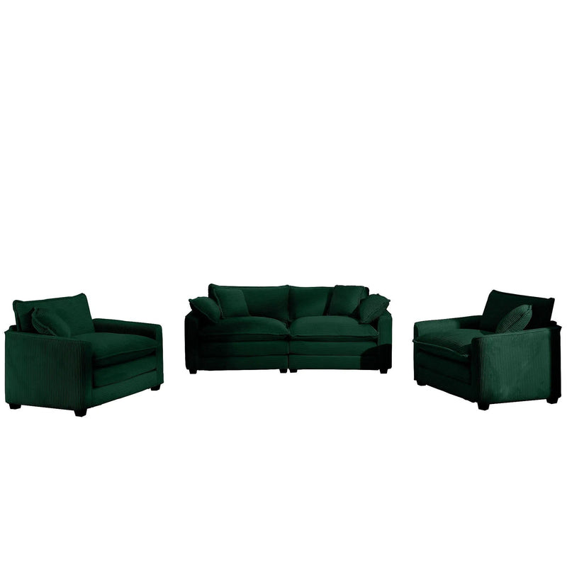 Elegant Oversized Sectional Sofa Set With Deep Seats And Flexible Layout by Unique Piece Furniture